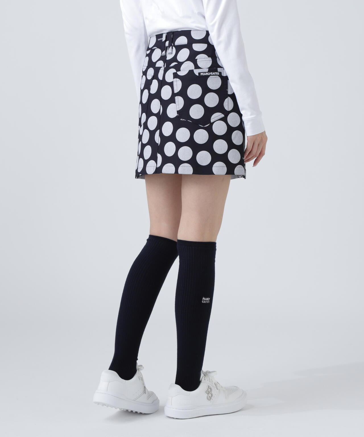 C/Peストレッチドビーツイルスカート <ランダムドット柄>