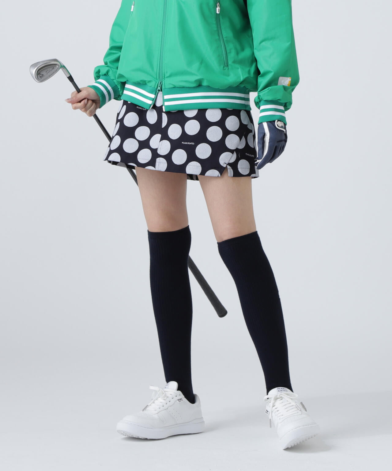 C/Peストレッチドビーツイルスカート <ランダムドット柄>