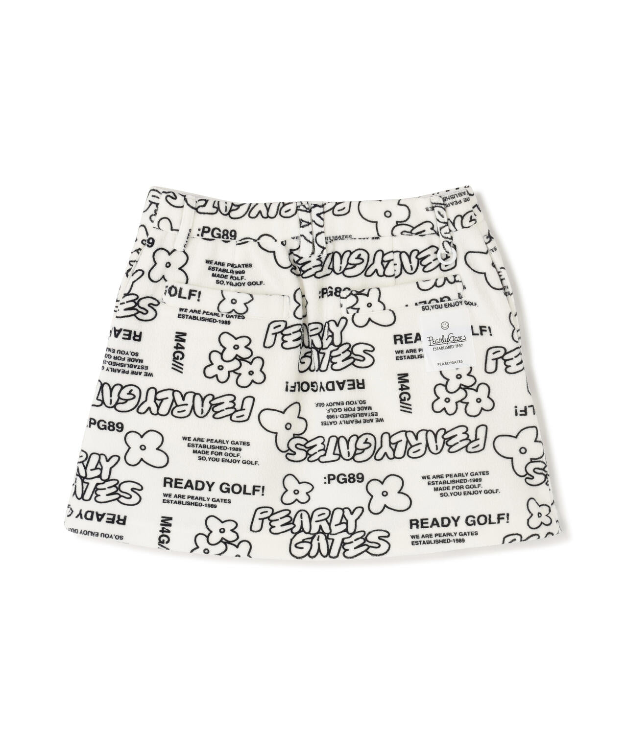 フリース片面起毛スカート <ストリート花柄>