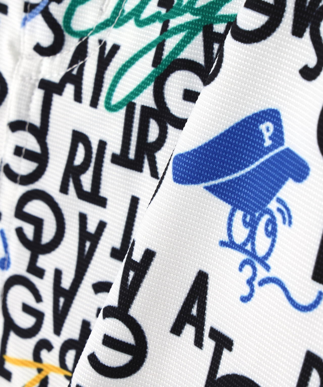 TEXBRID二重織裏使い スカート <BALLくんロゴ総柄>