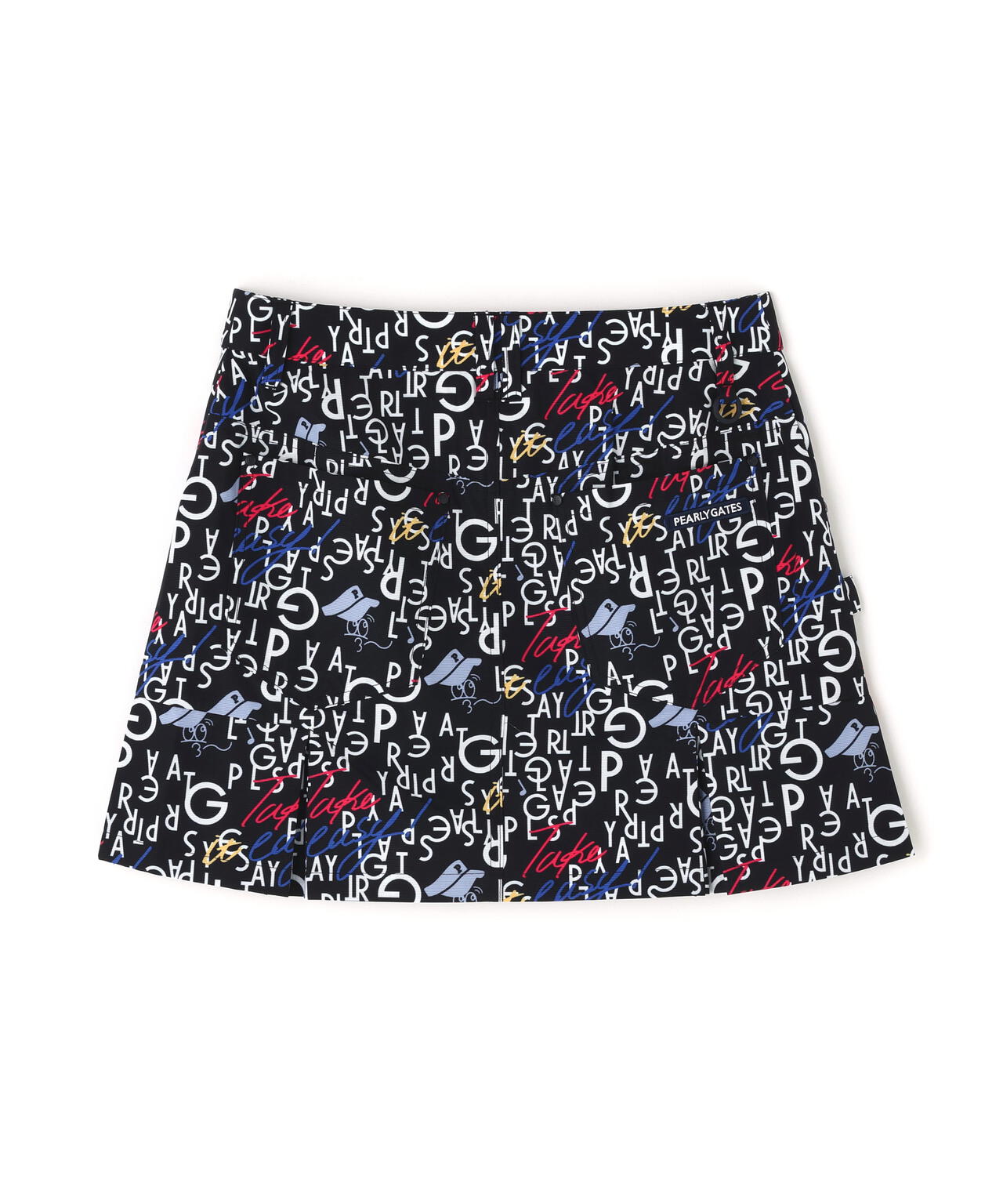 TEXBRID二重織裏使い スカート <BALLくんロゴ総柄>