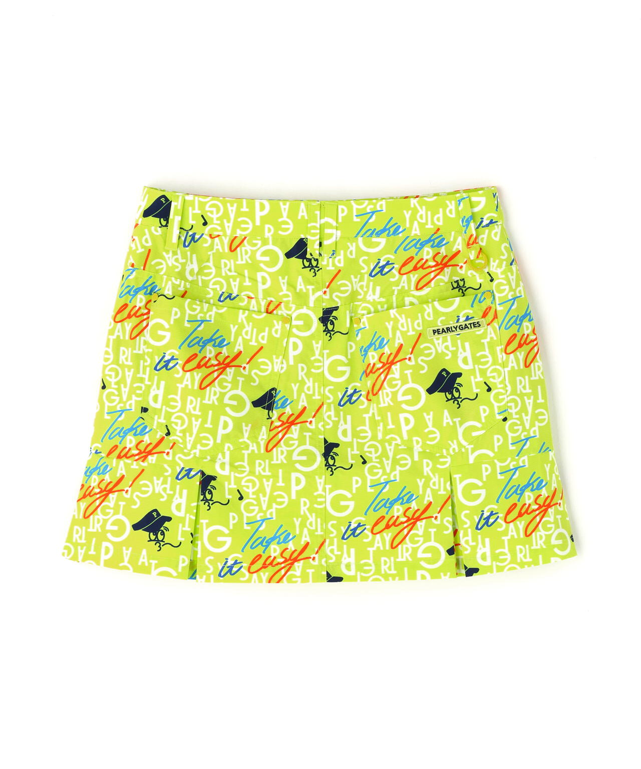 TEXBRID二重織裏使い スカート <BALLくんロゴ総柄>