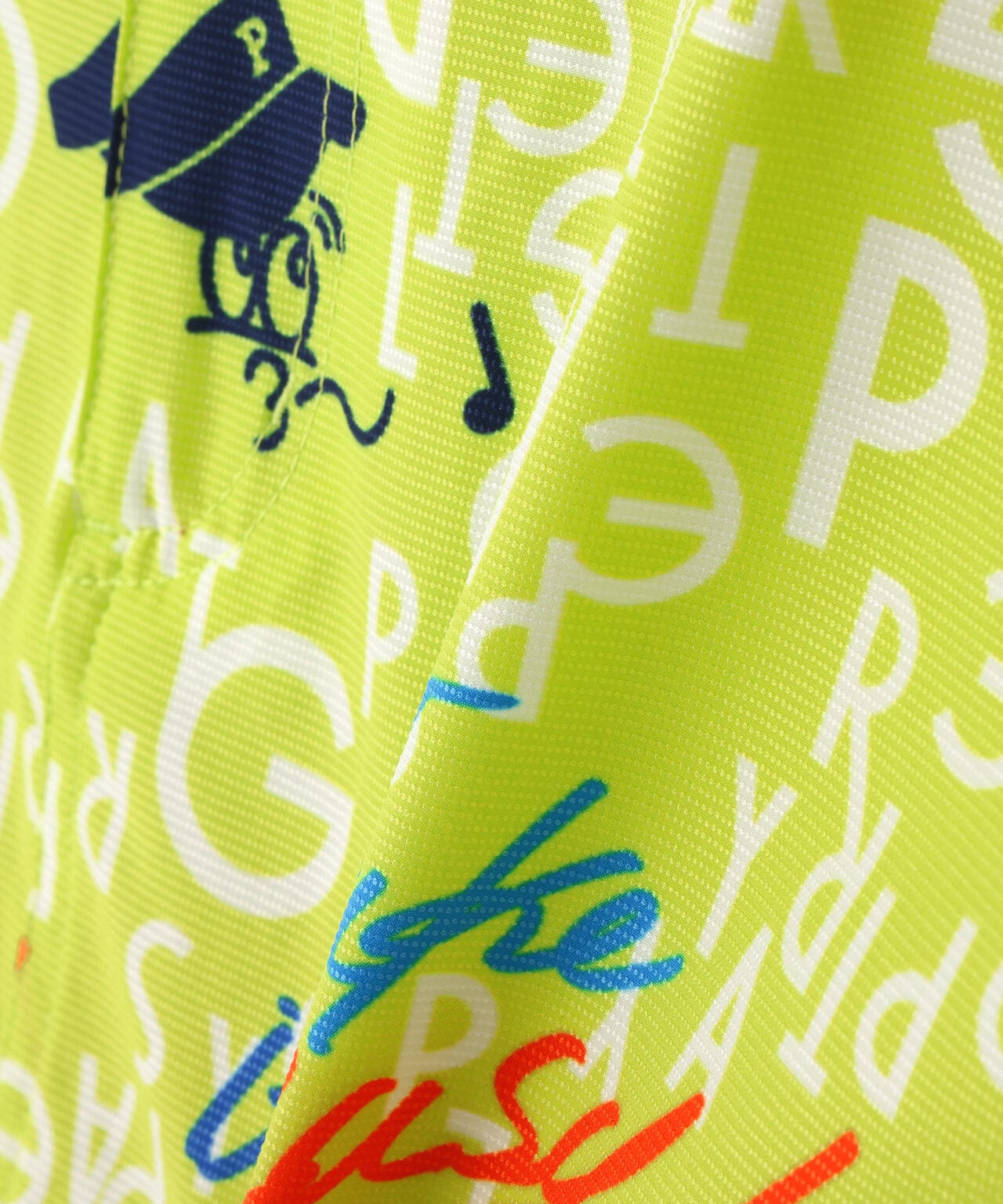 TEXBRID二重織裏使い スカート <BALLくんロゴ総柄>