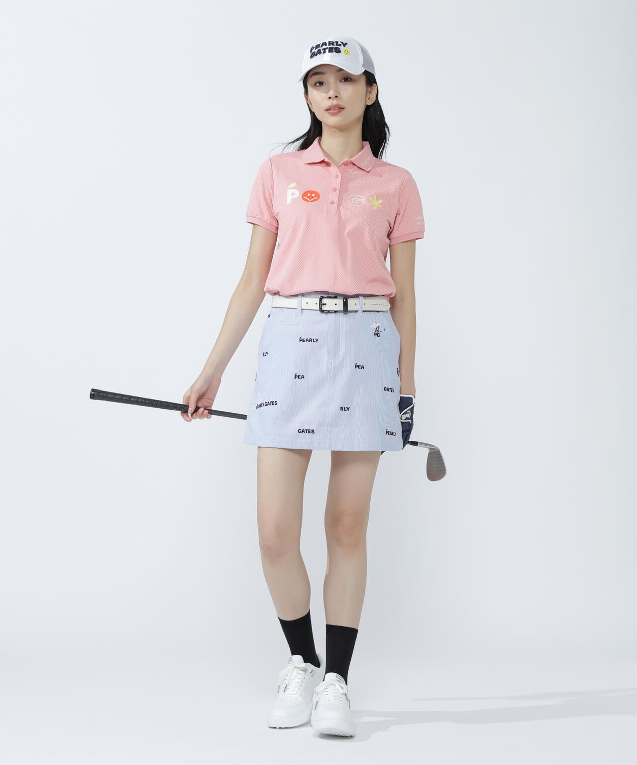 Peサッカーストライプスカート