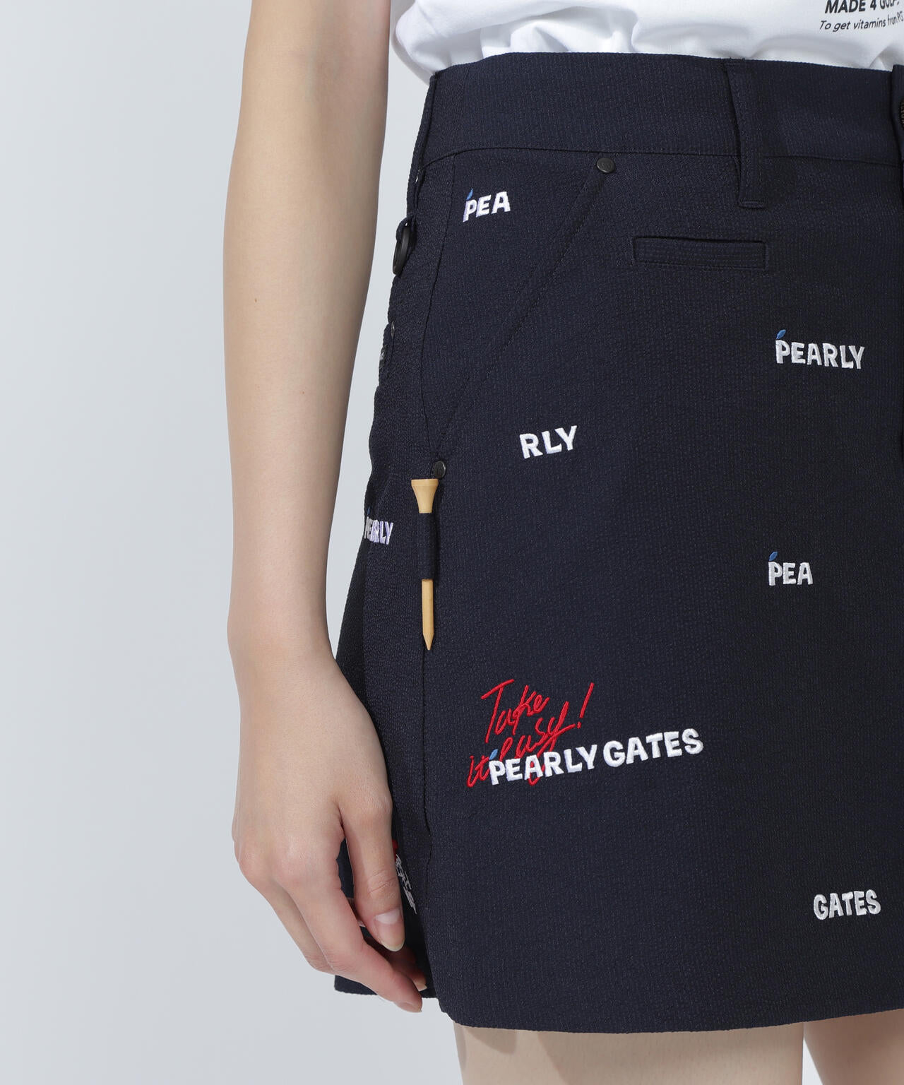 Peサッカーストライプスカート