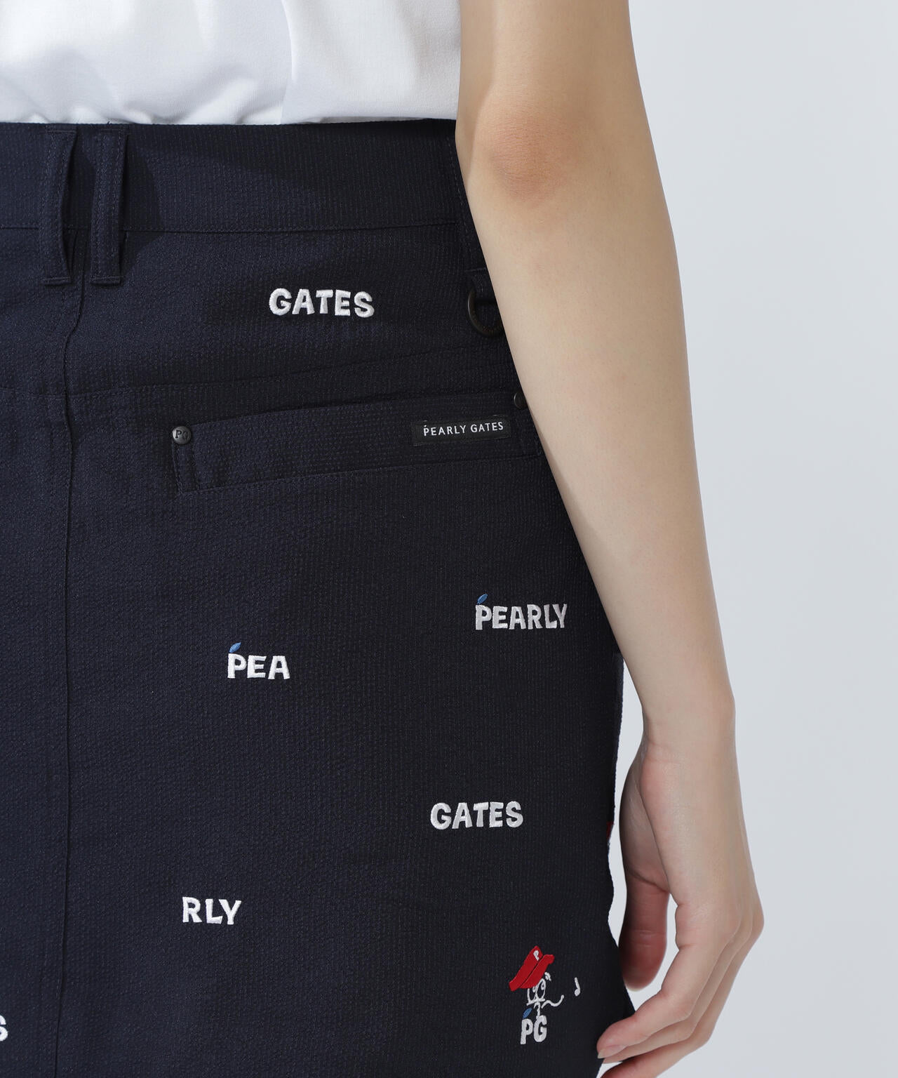 Peサッカーストライプスカート