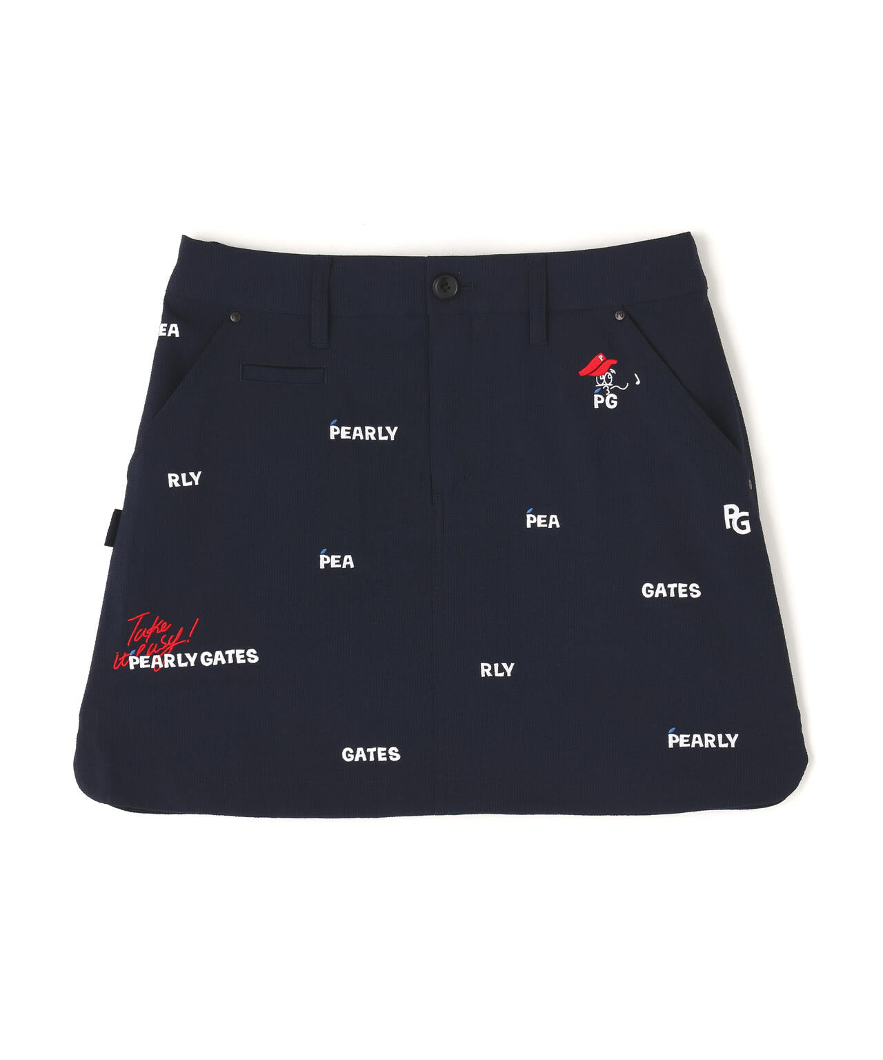 Peサッカーストライプスカート