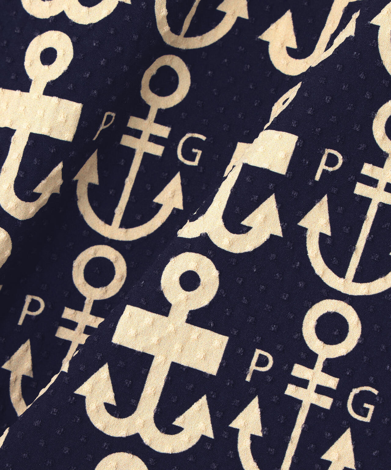 Nyストレッチドビースカート <ロゴアンカー柄>