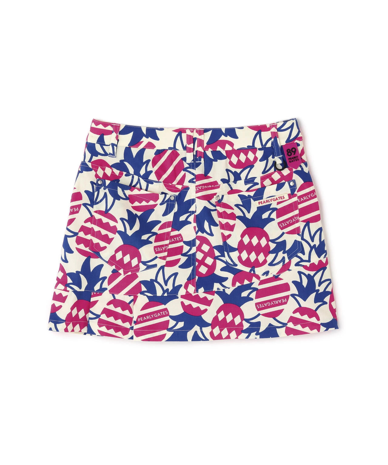 Peドビーストレッチ P&I 5ポケットスカート <パイナップル柄>