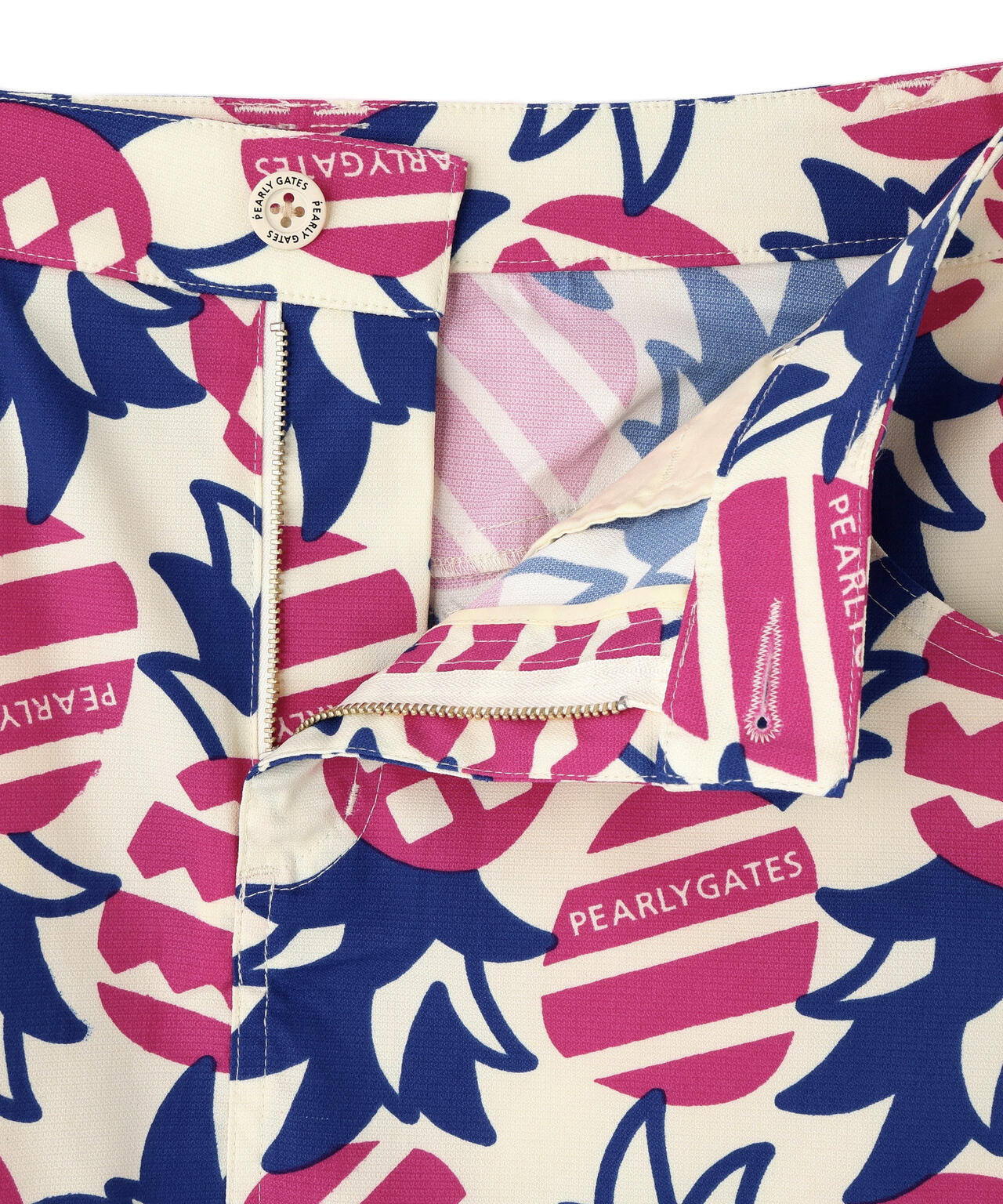 Peドビーストレッチ P&I 5ポケットスカート <パイナップル柄>