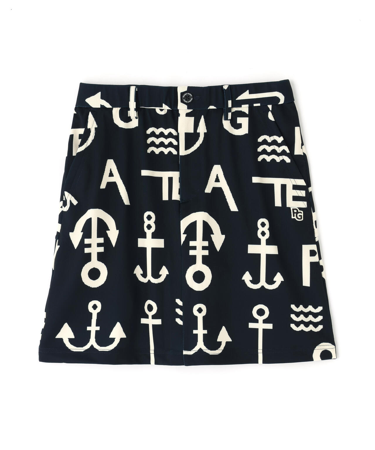 梨地スカート <アンカーロゴ総柄>