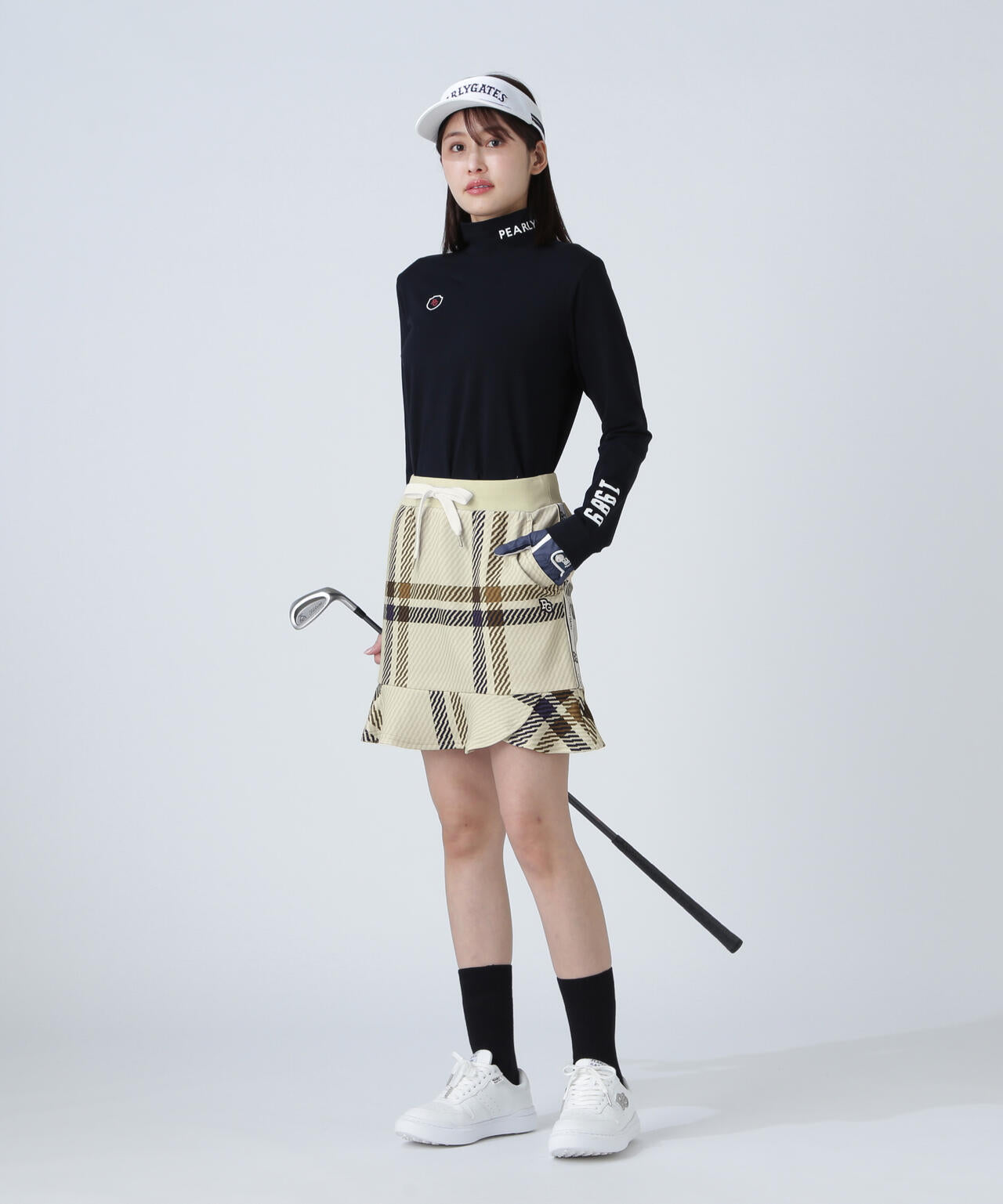 Peスパンダンボールメッシュスカート