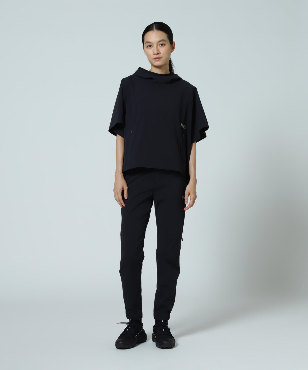 【PGG】【直営店舗&公式オンライン限定】Nyストレッチリップストップジョガーパンツ (LADIES)