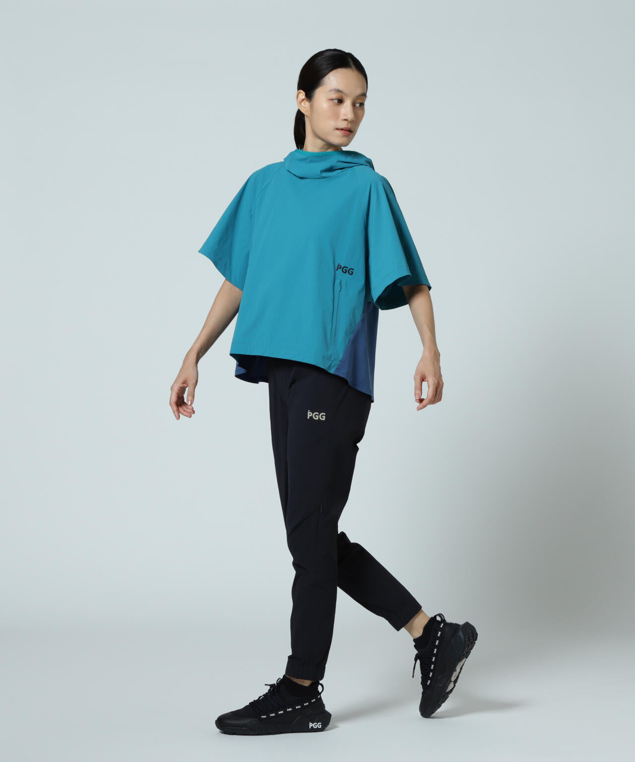 【PGG】【直営店舗&公式オンライン限定】Nyストレッチリップストップジョガーパンツ (LADIES)