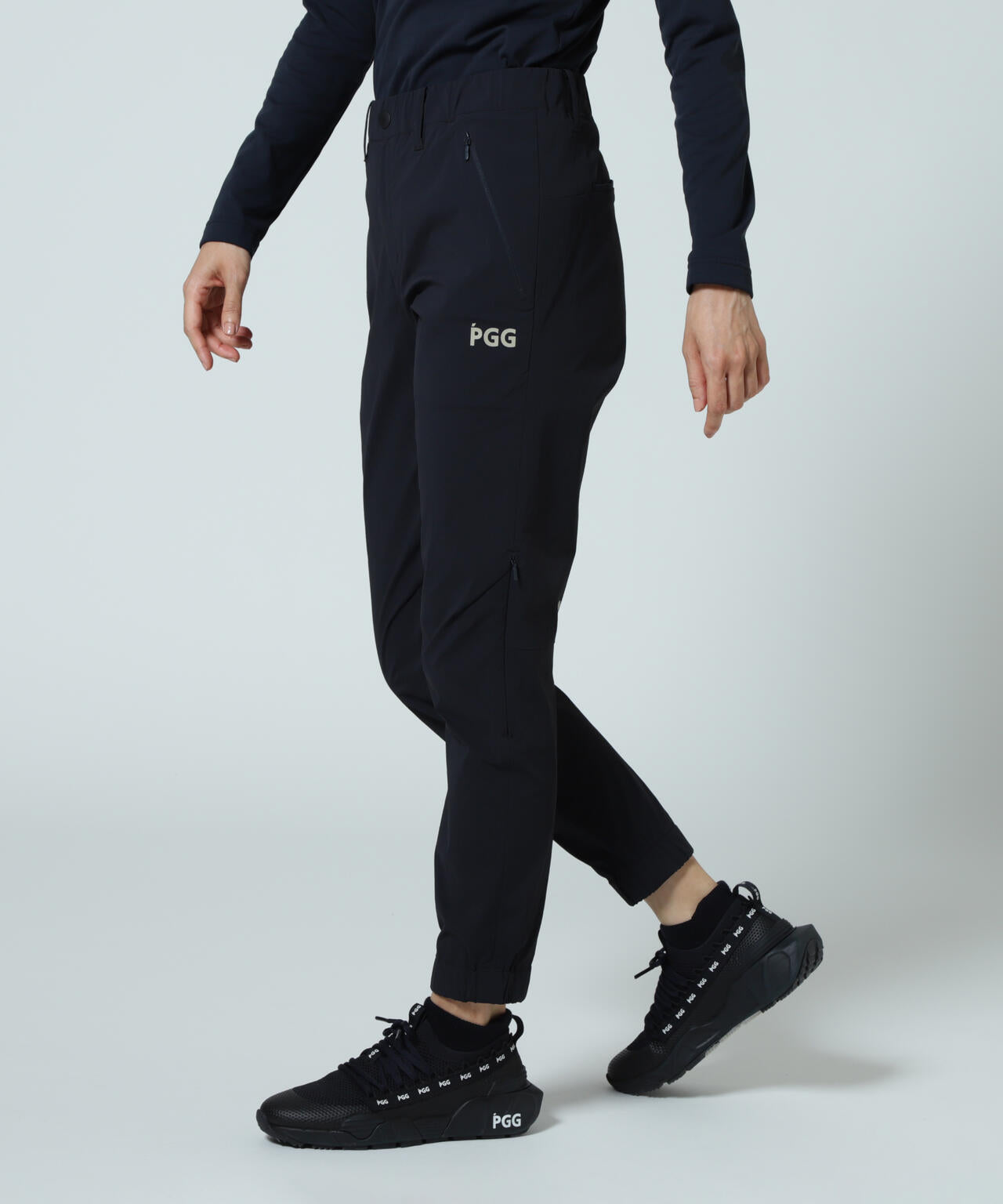 【PGG】【直営店舗&公式オンライン限定】Nyストレッチリップストップジョガーパンツ (LADIES)