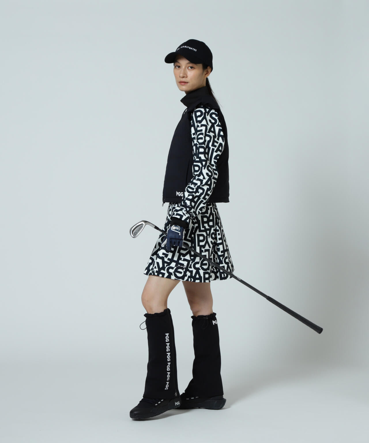 【PGG】【直営店舗&公式オンライン限定】Nyストレッチリップストップフルジップ中綿ベスト (LADIES)