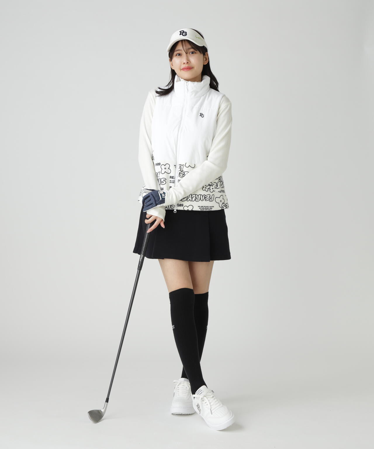 合繊×フリース片面起毛中綿フルジップアップベスト <ストリート花柄>