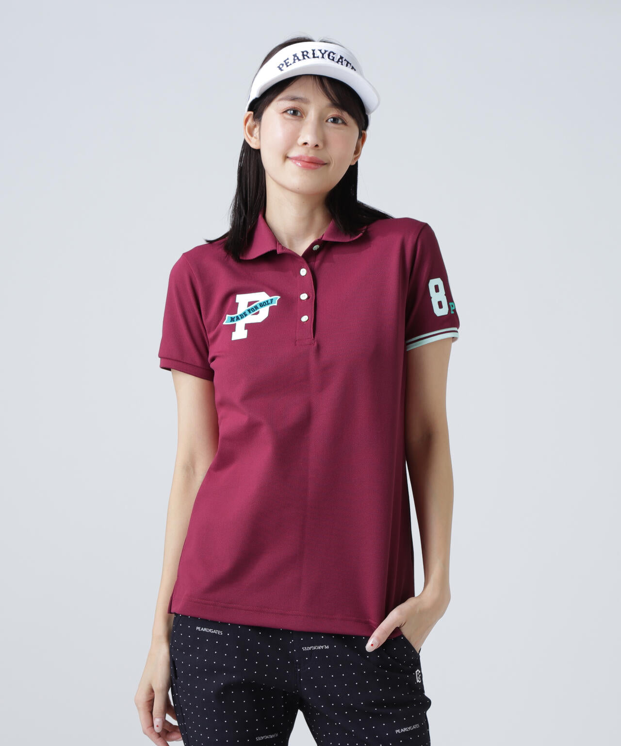 T/C6口鹿の子半袖ポロシャツ