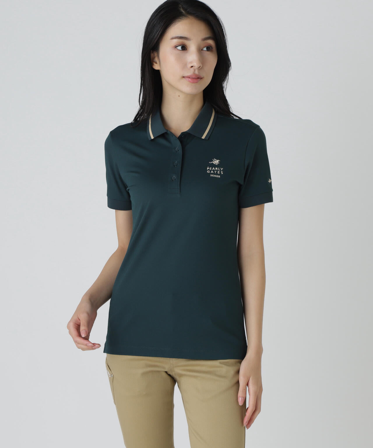 【PGHORSE】 MUTEKIベアスムース半袖ポロシャツ