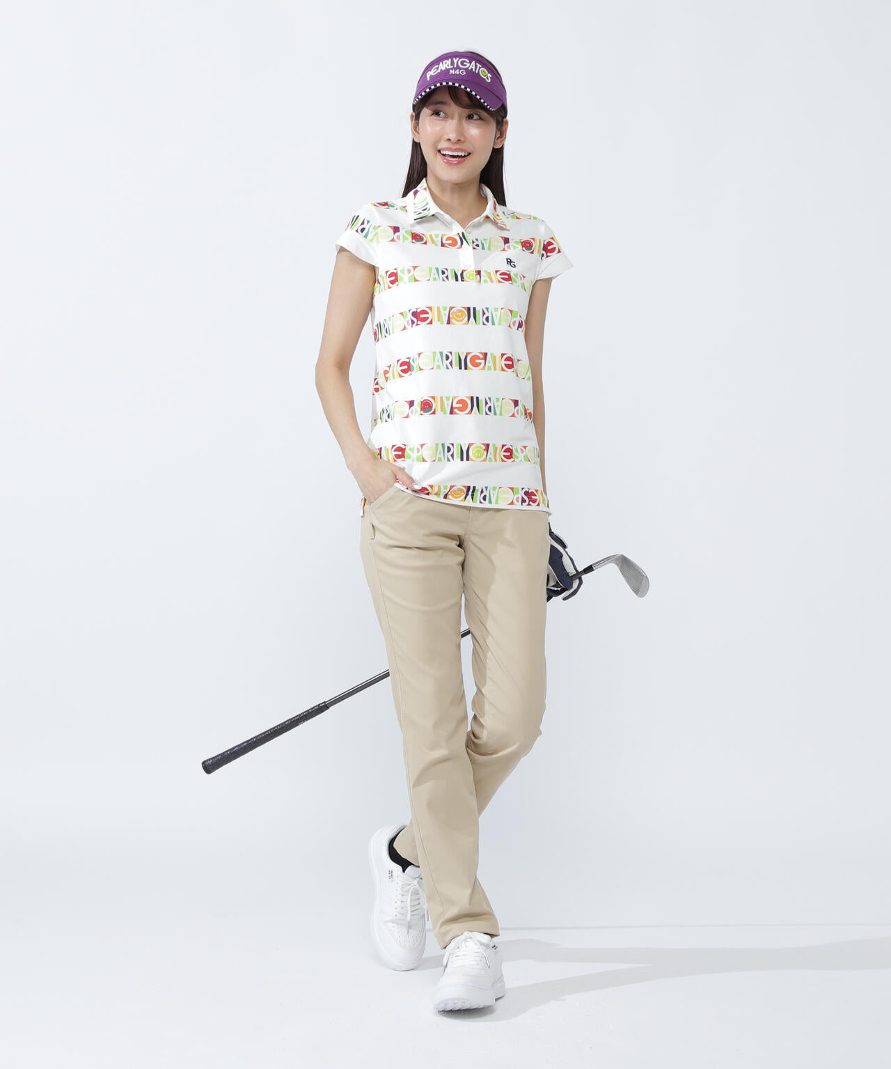 ビオニコシールボーダー半袖ポロシャツ