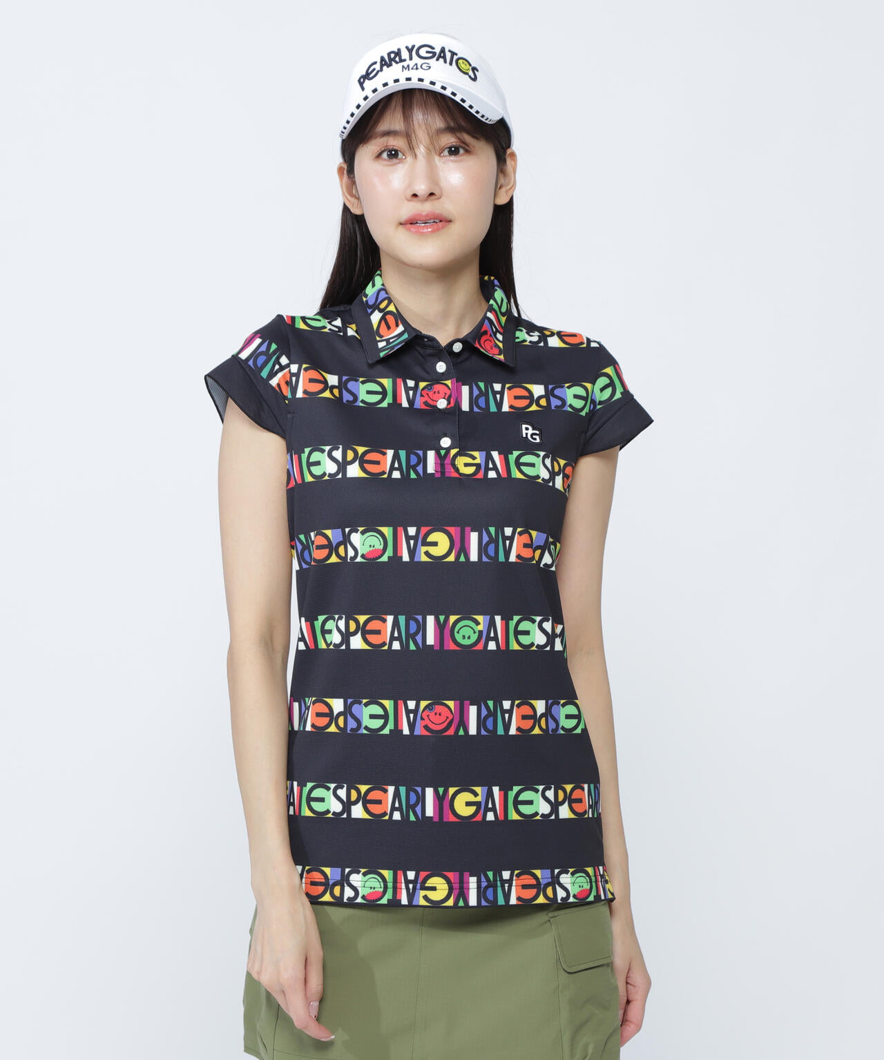 ビオニコシールボーダー半袖ポロシャツ