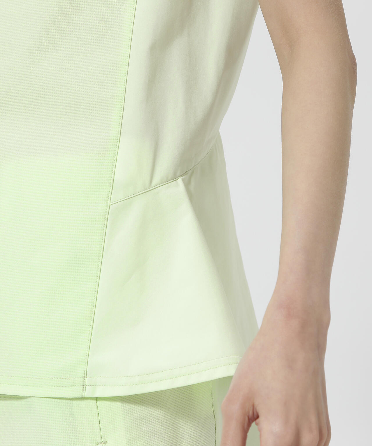 【PGG】【直営店舗&公式オンライン限定】TEXBRID ハイゲージ天竺半袖ジップポロシャツ (LADIES)