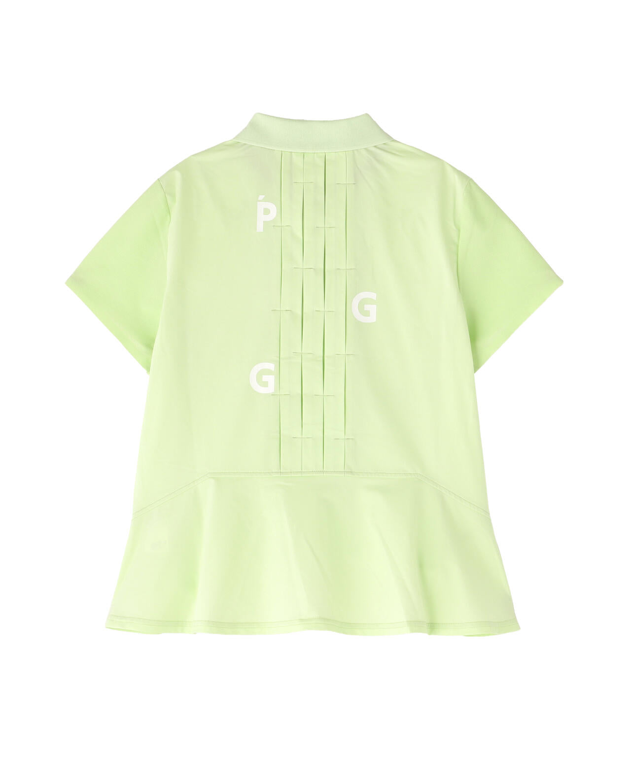 【PGG】【直営店舗&公式オンライン限定】TEXBRID ハイゲージ天竺半袖ジップポロシャツ (LADIES)