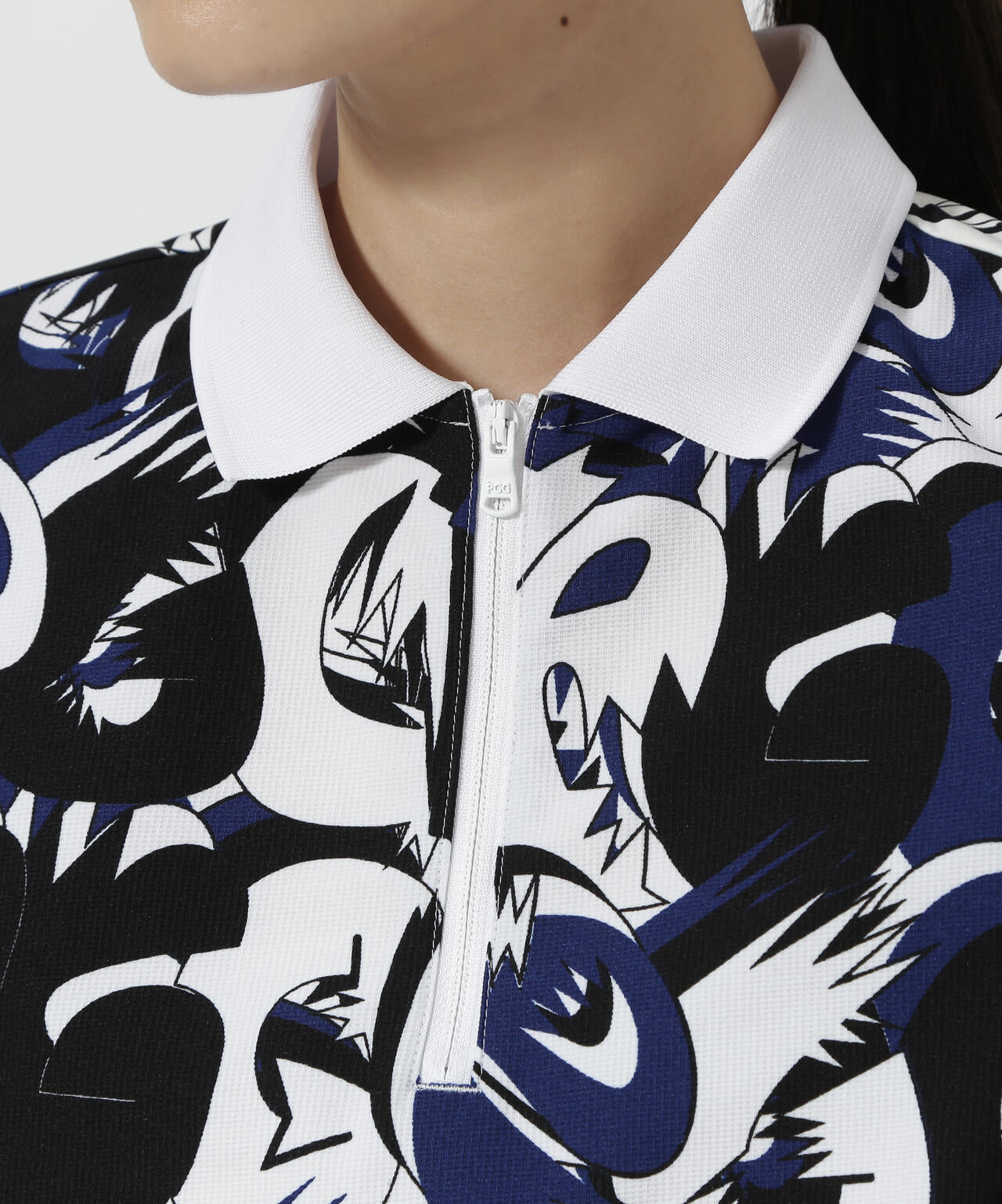 【PGG】【直営店舗&公式オンライン限定】TEXBRIDハイゲージ天竺半袖ポロシャツ <感情グラフィティロゴ> (LADIES)