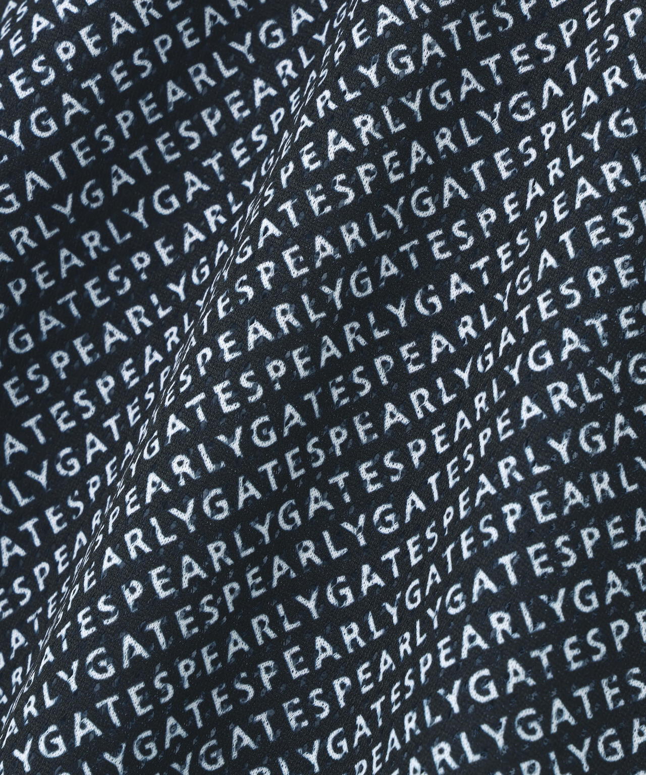 KAZEメッシュ半袖ポロシャツ <ロゴバイヤスボーダー柄>