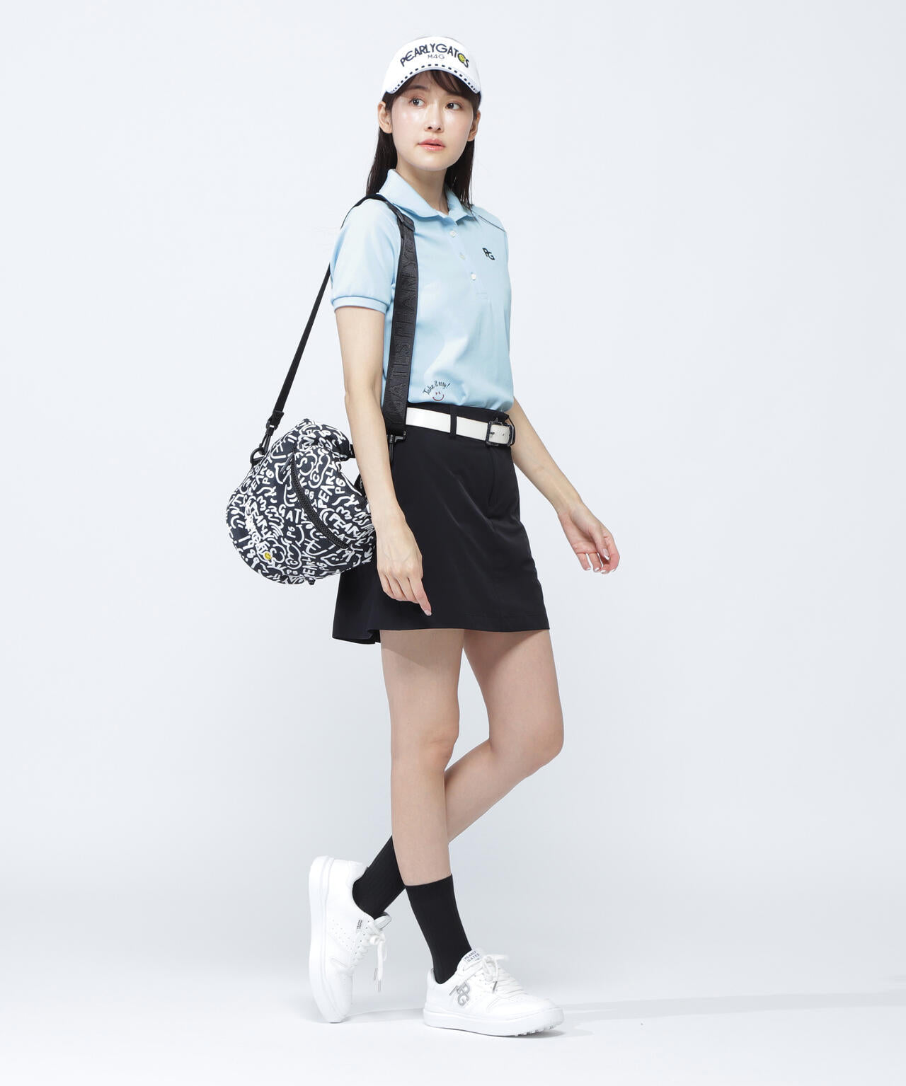 ポップコーンカノコ×メッシュ半袖ポロシャツ