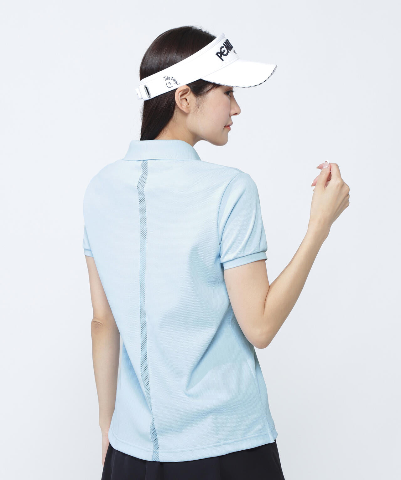 ポップコーンカノコ×メッシュ半袖ポロシャツ