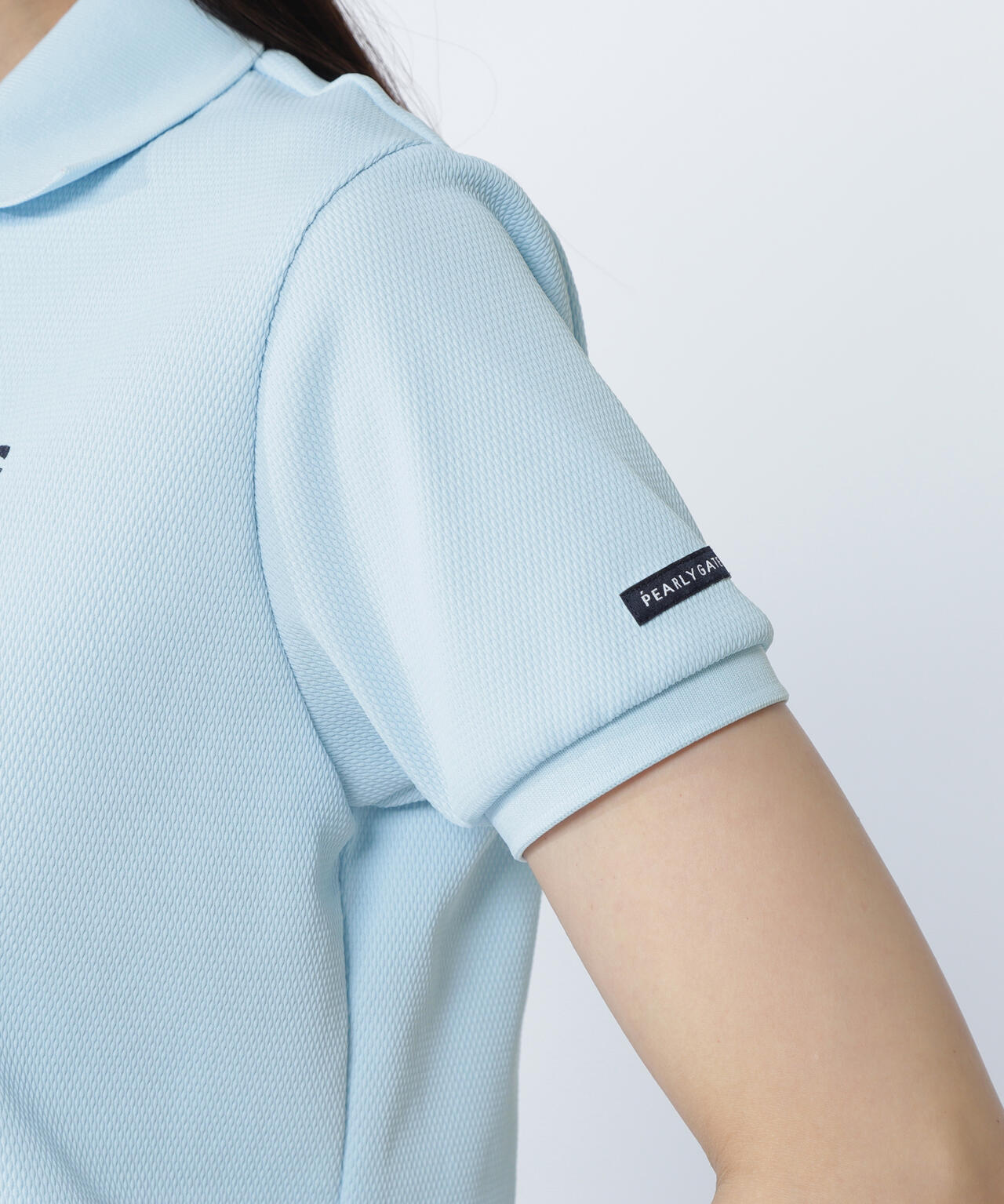 ポップコーンカノコ×メッシュ半袖ポロシャツ