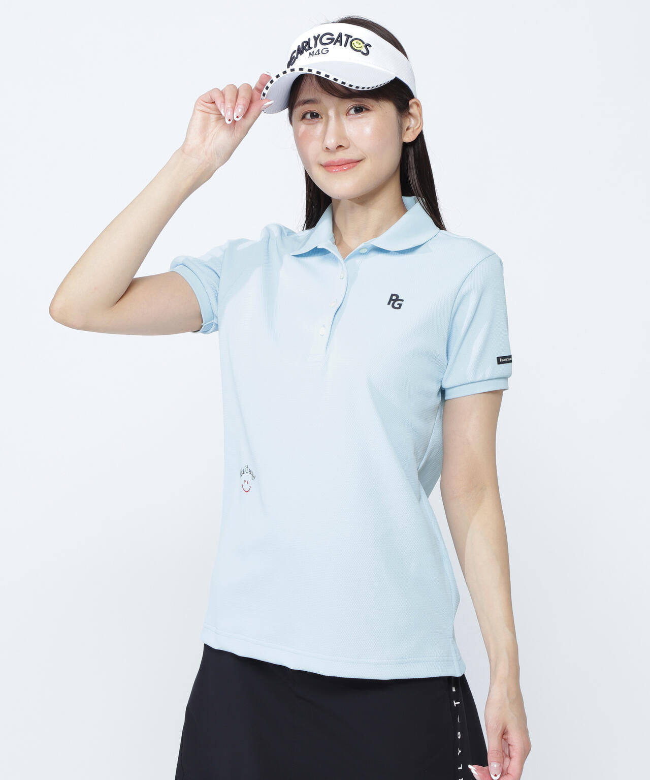 ポップコーンカノコ×メッシュ半袖ポロシャツ