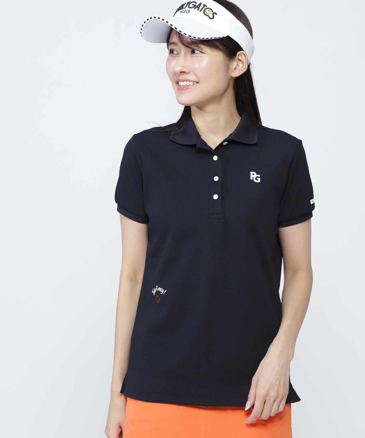 ポップコーンカノコ×メッシュ半袖ポロシャツ