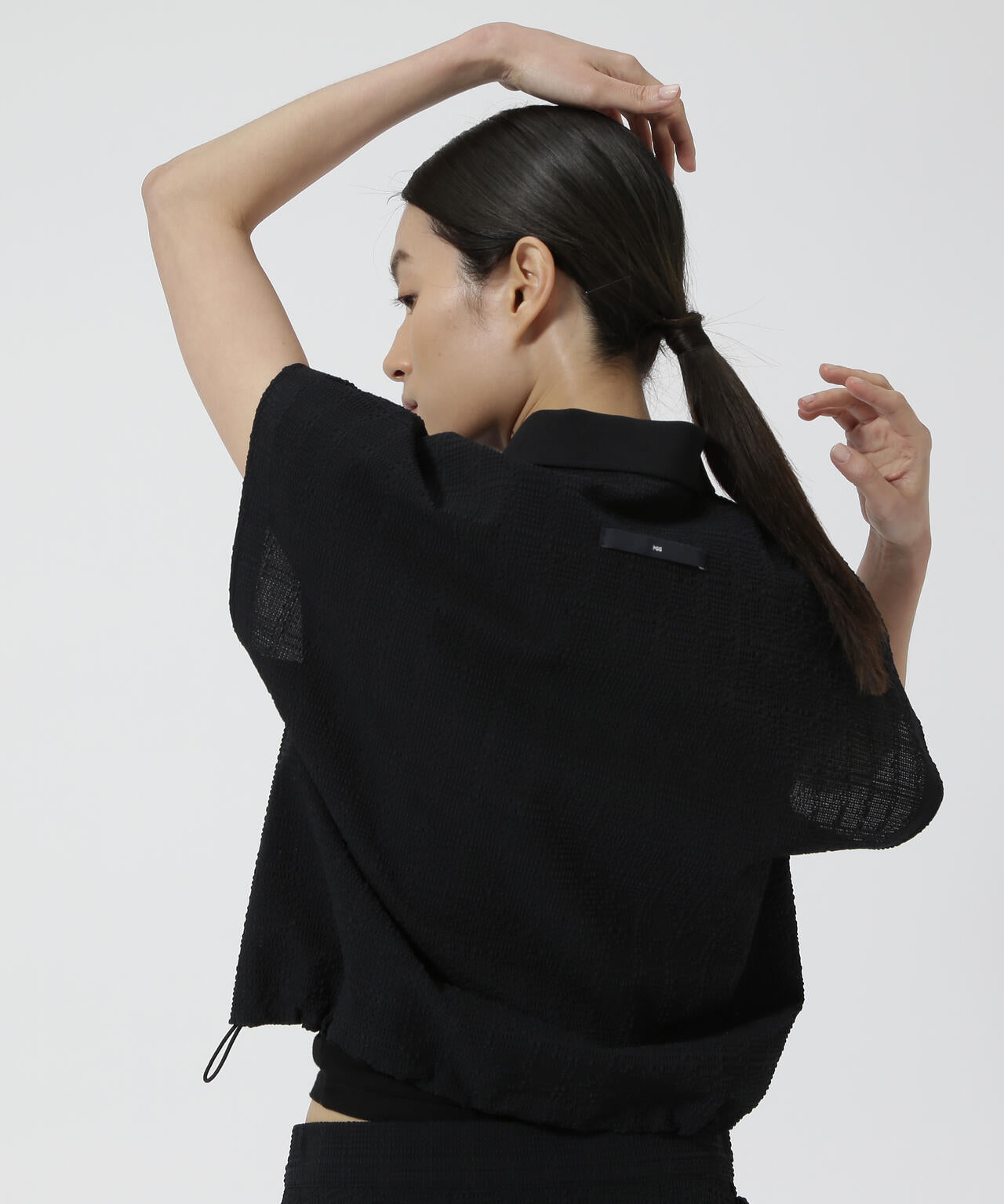 【PGG】【直営店舗&公式オンライン限定】Peストレッチサッカーフレンチスリーブポロシャツ (LADIES)