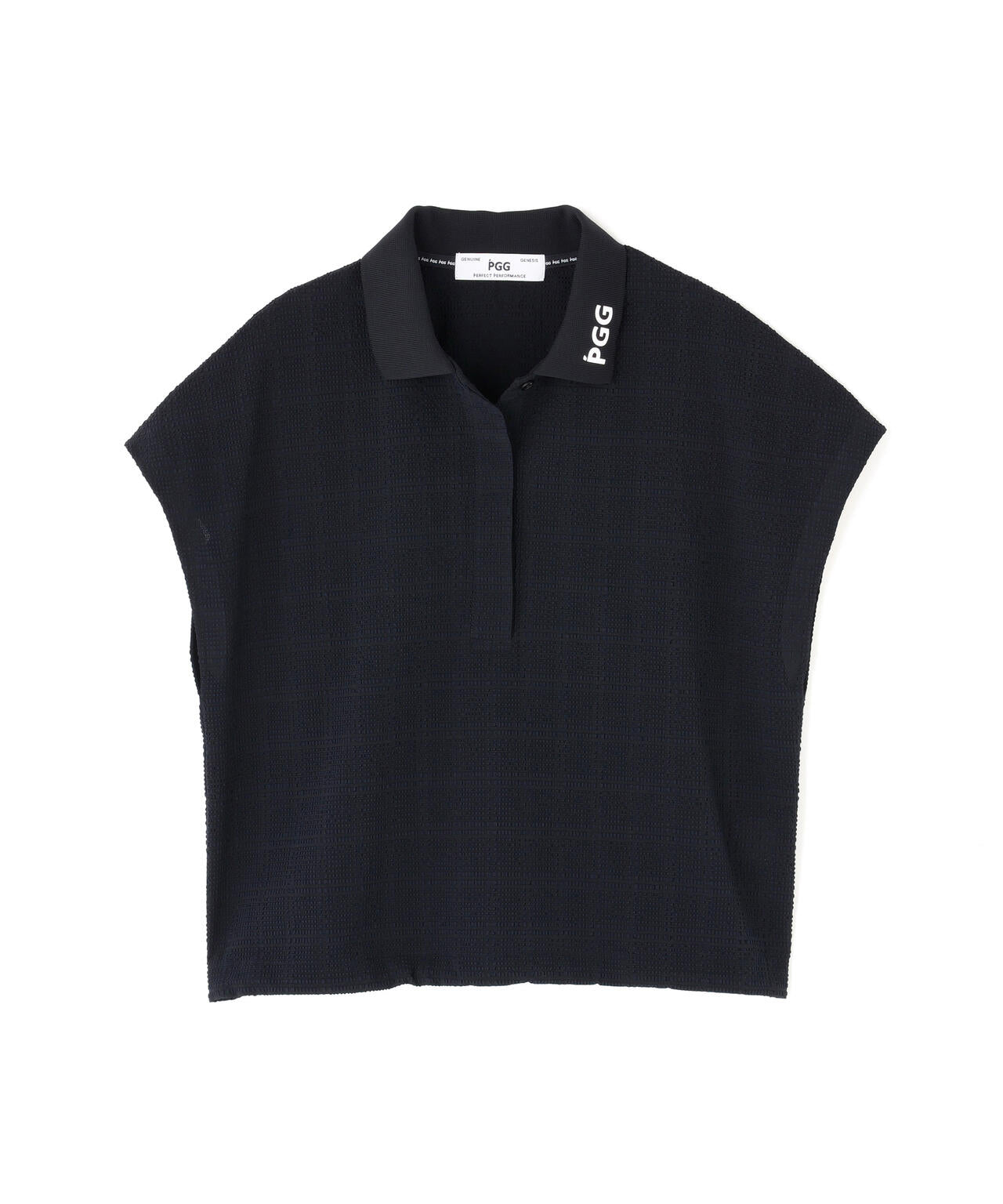 【PGG】【直営店舗&公式オンライン限定】Peストレッチサッカーフレンチスリーブポロシャツ (LADIES)