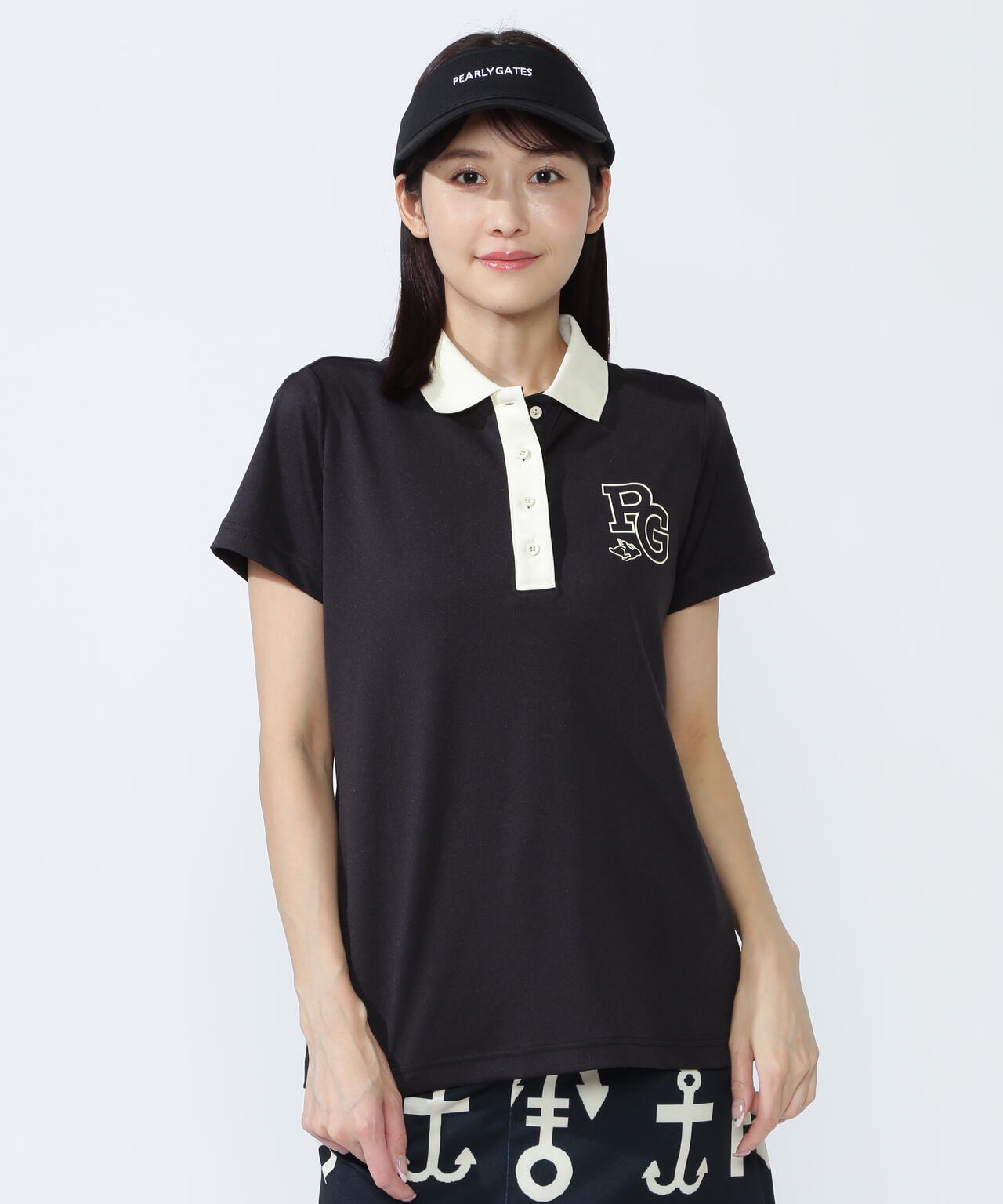 梨地半袖ポロシャツ