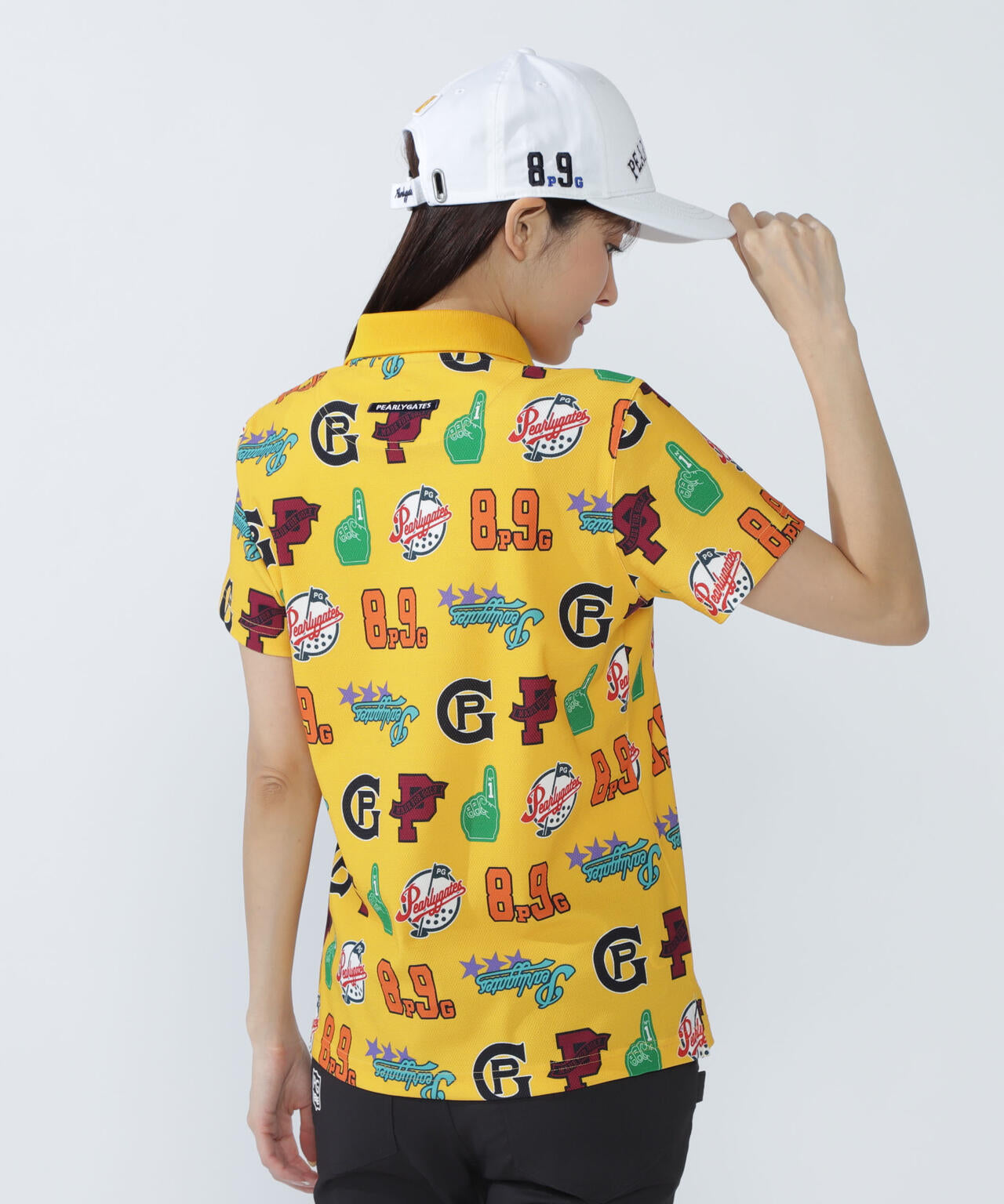 Peストレッチメッシュ半袖ポロシャツ <POPベースボール柄>