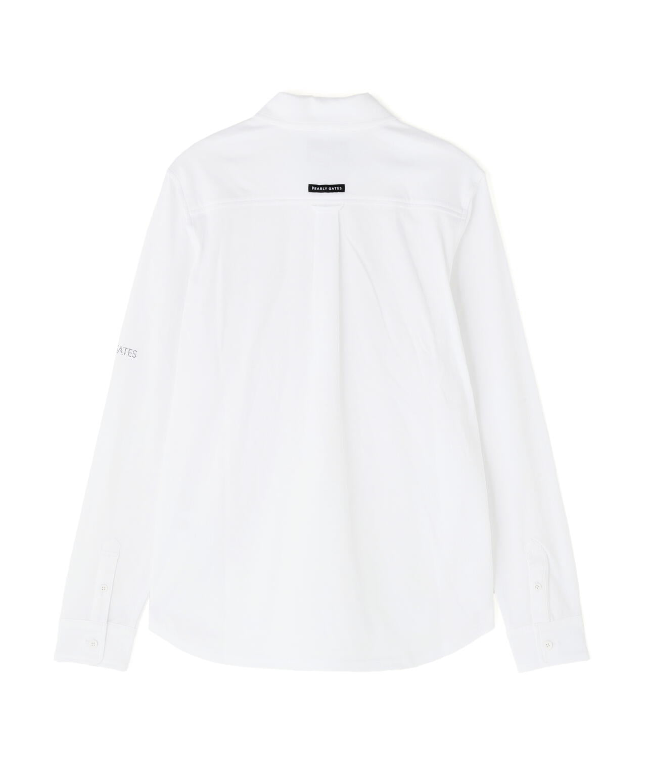 TCドットジャガード長袖ボタンダウンカットソー