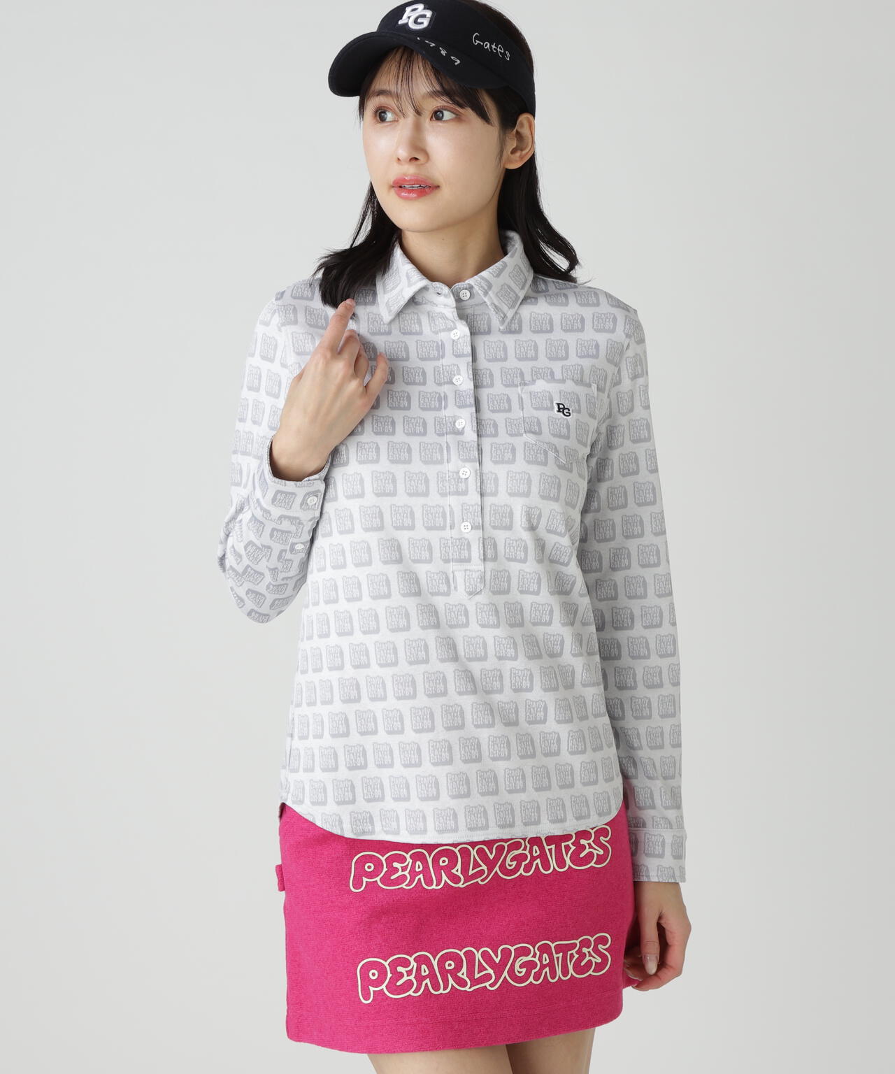 C/PeストレッチWJQ長袖下ットソープルオーバー <MIXパターン>