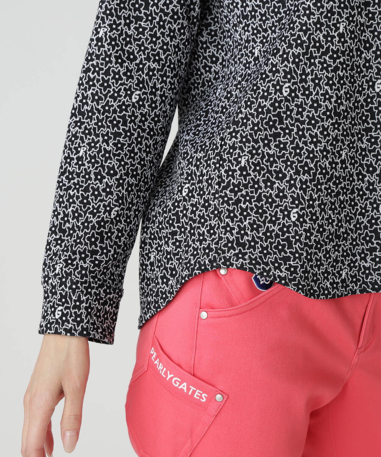 C/PeストレッチWJQ長袖下ットソープルオーバー <MIXパターン>