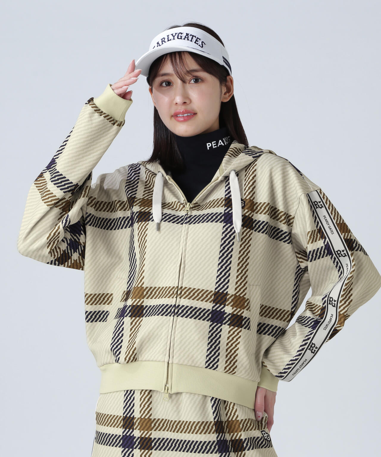 Peスパンダンボールメッシュフルジップフーディ