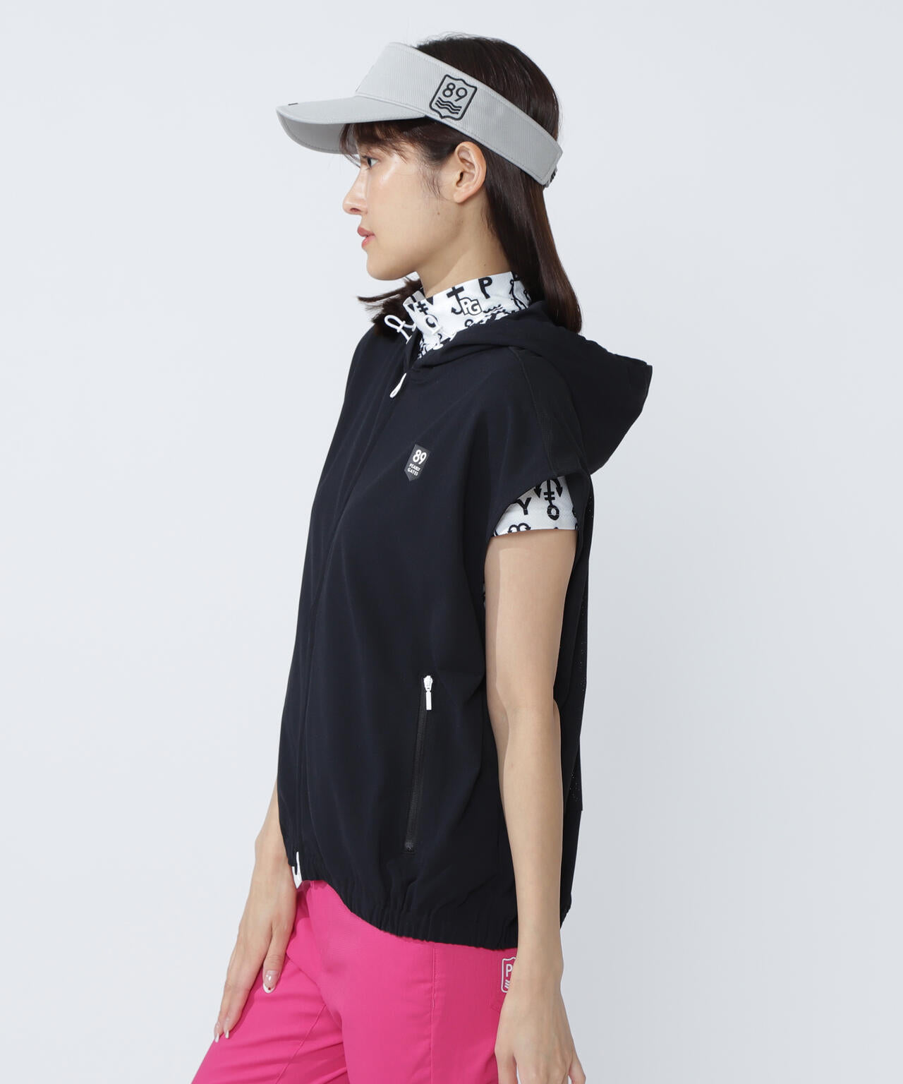 MFY裏鹿の子×プライムフレックスメッシュタイプ フルジップフーディベスト