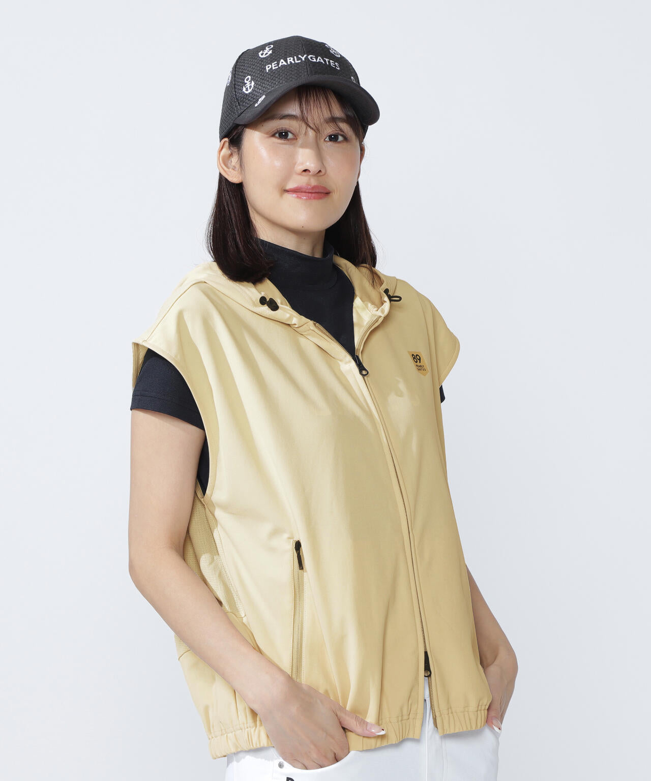 MFY裏鹿の子×プライムフレックスメッシュタイプ フルジップフーディベスト