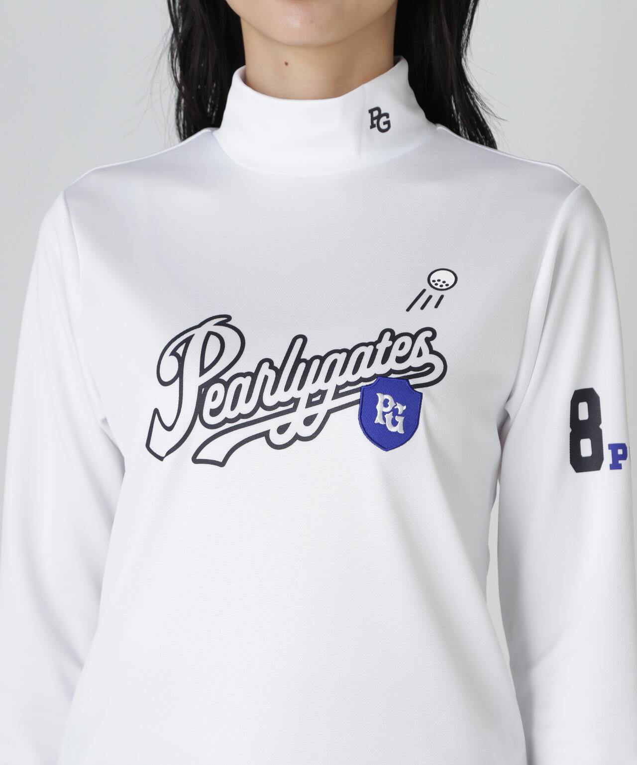 鹿の子ダンボールゼブラ長袖ハイネックカットソー