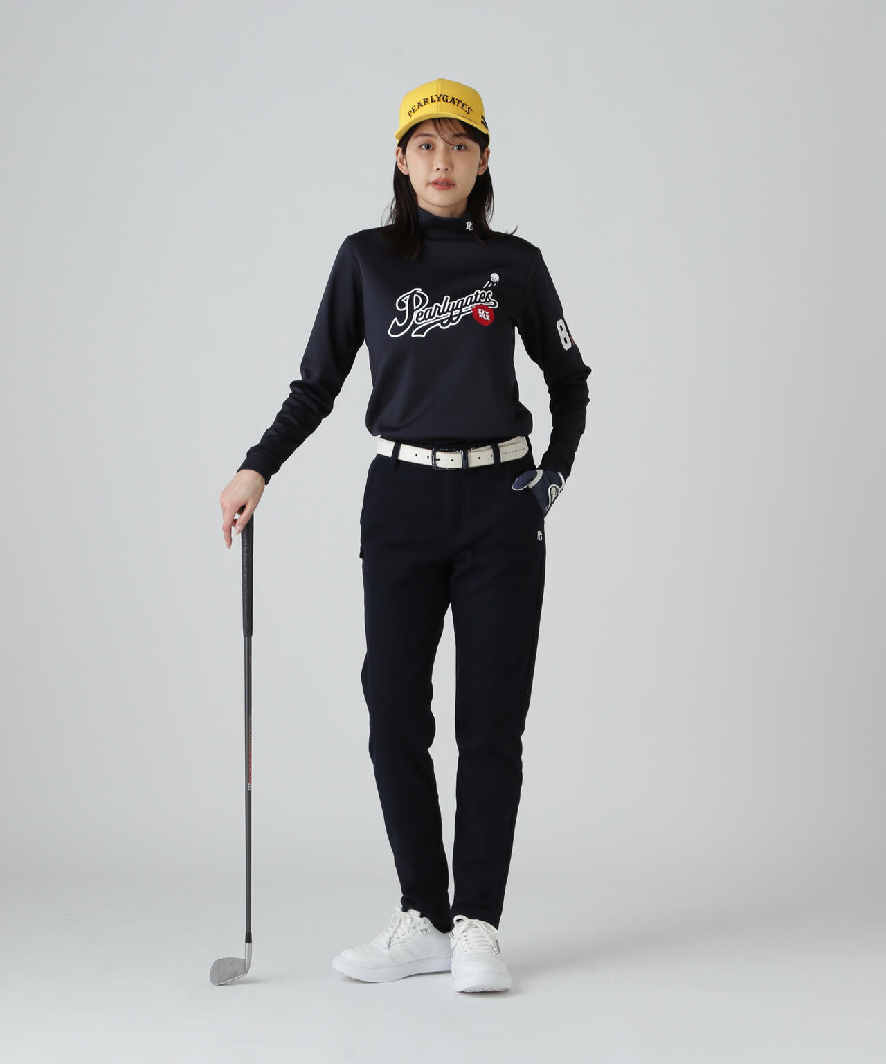 鹿の子ダンボールゼブラ長袖ハイネックカットソー