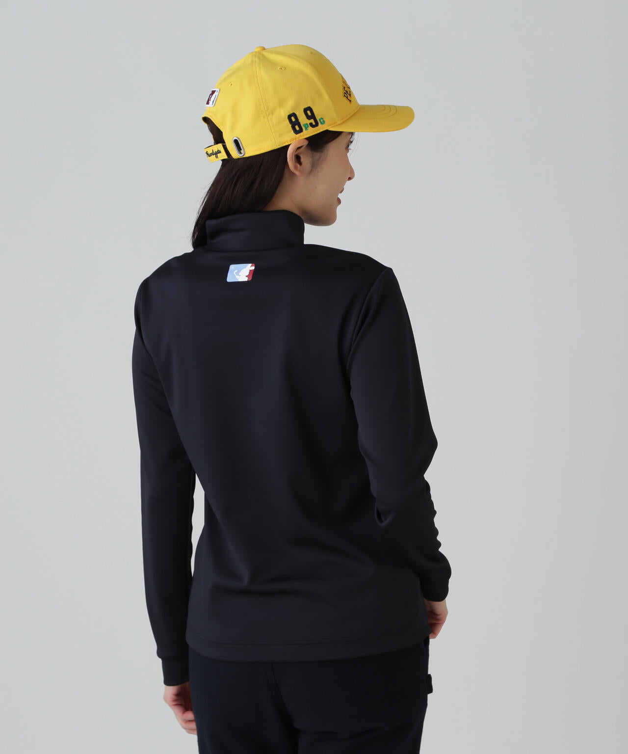 鹿の子ダンボールゼブラ長袖ハイネックカットソー