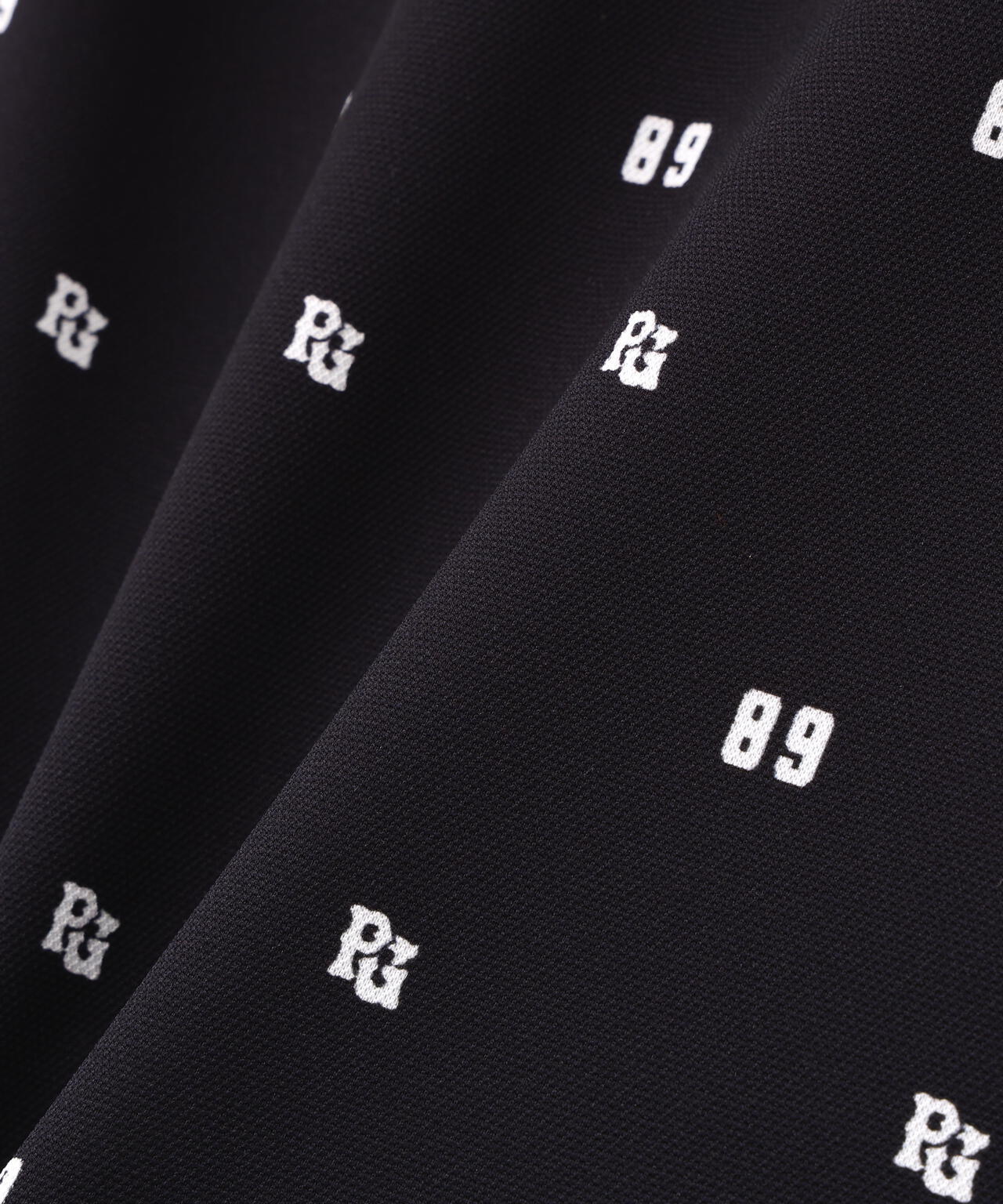 鹿の子ダンボールゼブラ長袖ハイネックカットソー <PG89ロゴ柄>