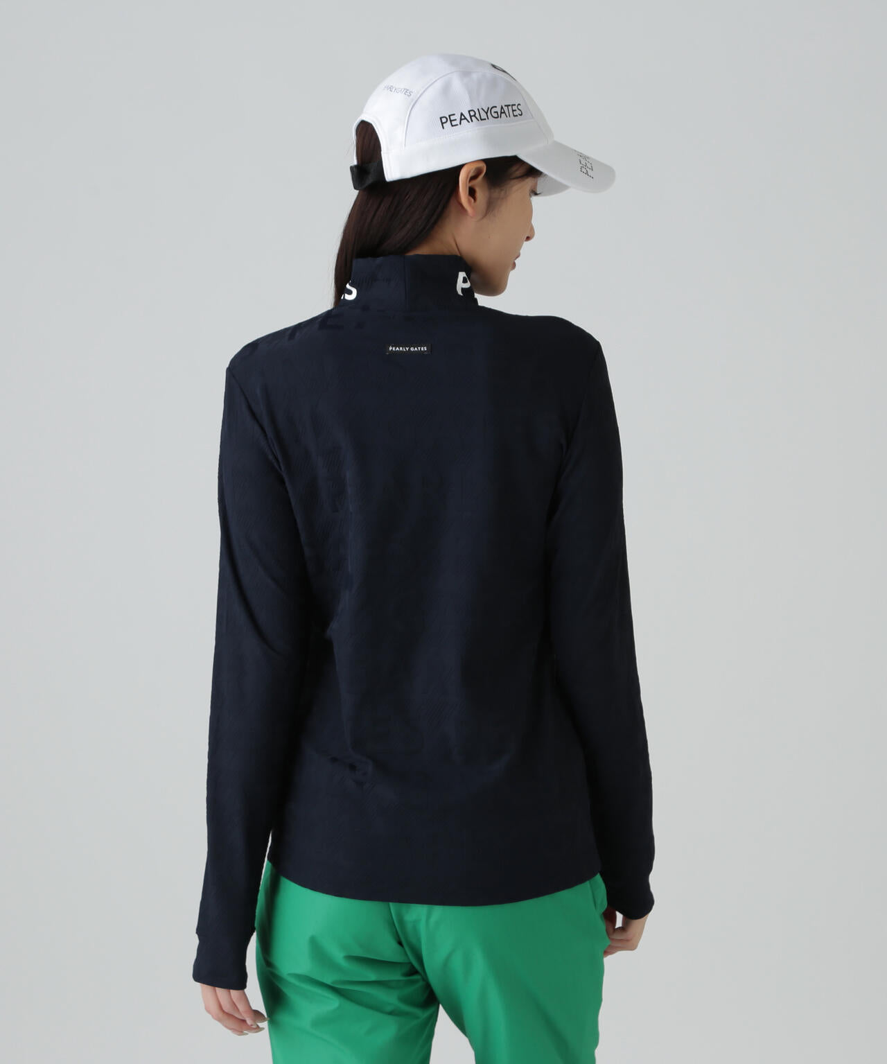 3Dベアジャガードハイネックカットソー