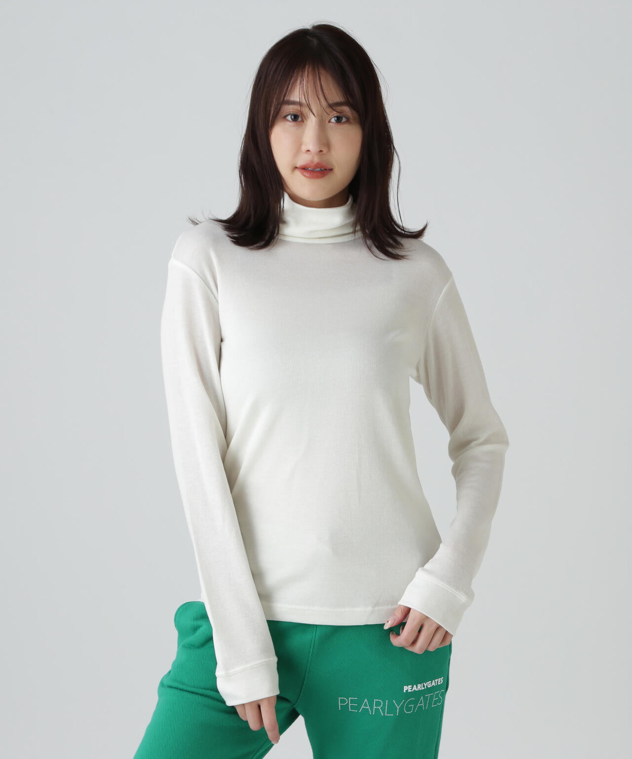 【PG BODY】スーパーファインウール長袖タートルネックカットソー